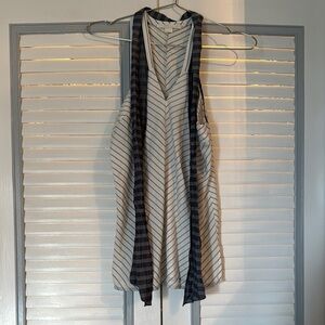 Cooper & Ella Monochrome Striped Blouse